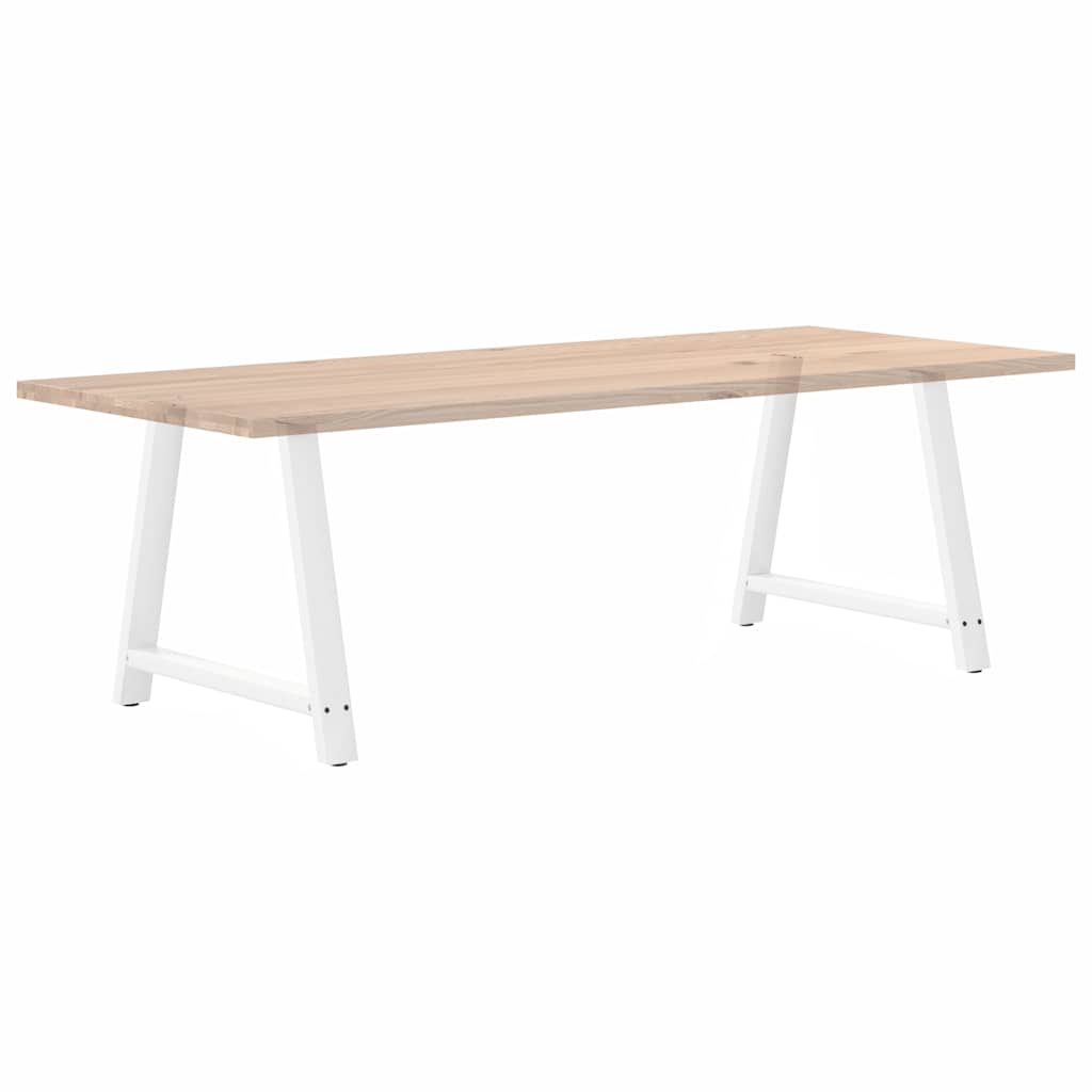 Noge za blagovaonski stol A-oblika 2 kom Bijele 90 x (72-73) cm Čelik
