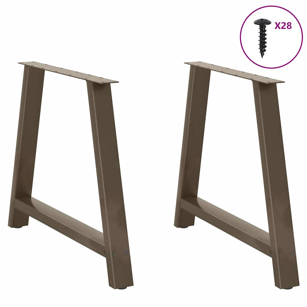 Noge za blagovaonski stol A-oblika 2 kom 90 x (72-73) cm Čelik