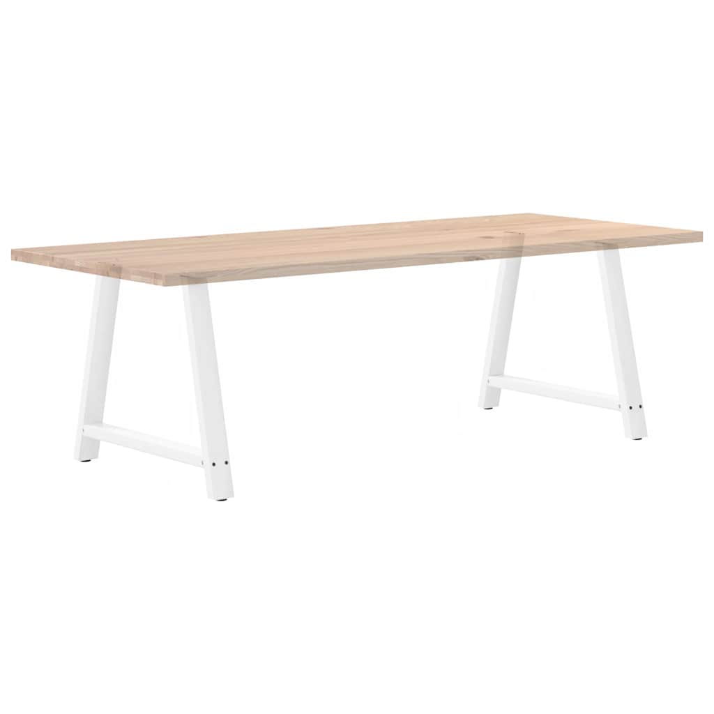 Noge za blagovaonski stol A-oblika 2 kom Bijele 100 x (72-73) cm Čelik