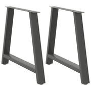 Noge za blagovaonski stol A-oblika 2 kom antracit 100 x (72-73) cm čelik