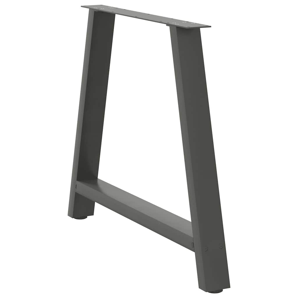 Noge za blagovaonski stol A-oblika 2 kom antracit 100 x (72-73) cm čelik