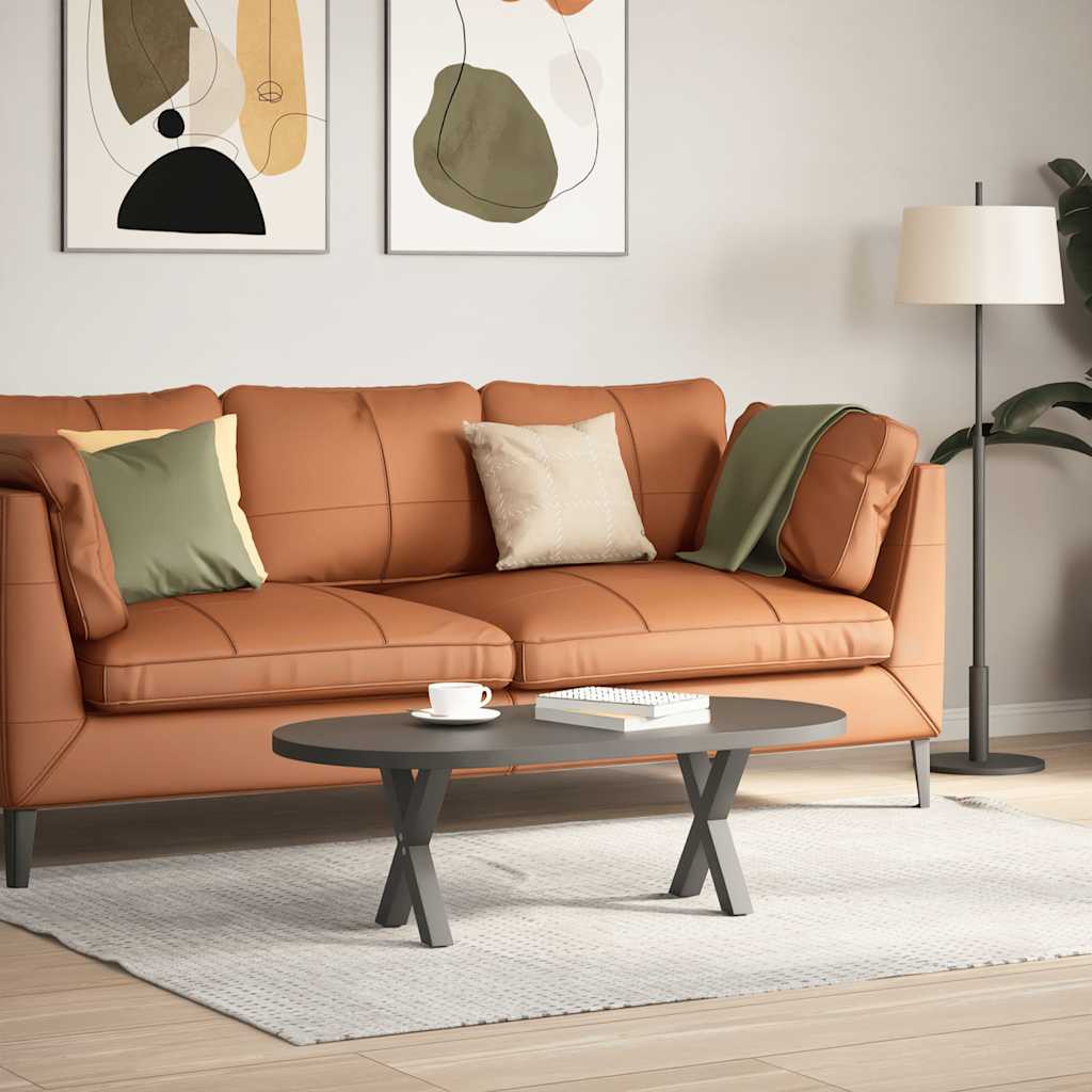 Noge za klub stolić u obliku slova X, 2 kom, antracit, 37 x (30-31) cm, čelik