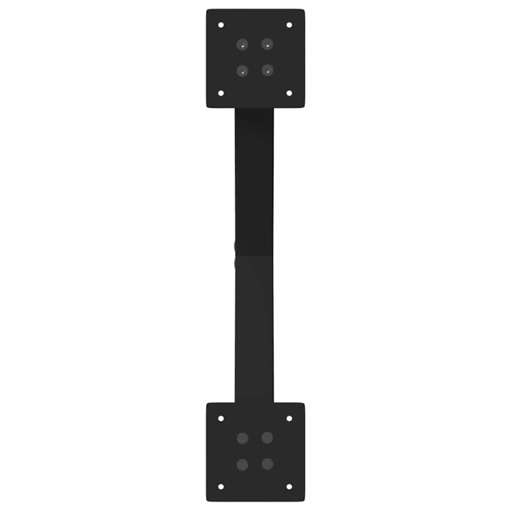 Noge za blagovaonski stol u obliku slova X, 2 kom, crne, 57 x (72-73) cm, čelik