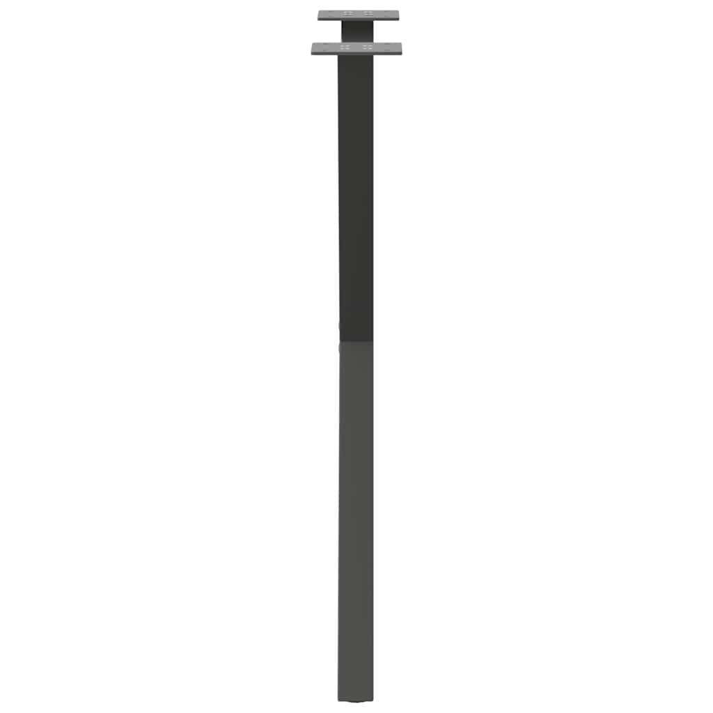 Noge za blagovaonski stol u obliku slova X, 2 kom, antracit, 57 x (72-73) cm, čelik
