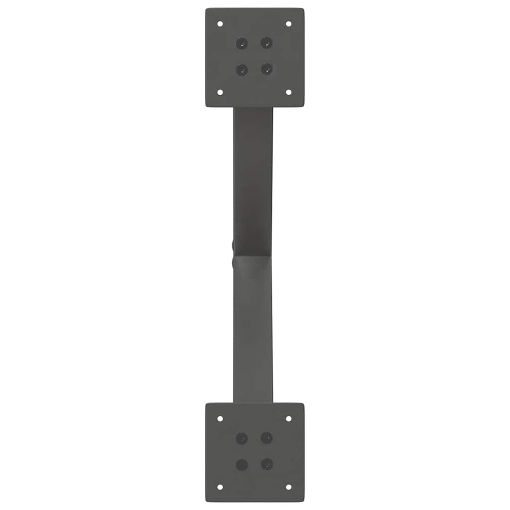 Noge za blagovaonski stol u obliku slova X, 2 kom, antracit, 57 x (72-73) cm, čelik