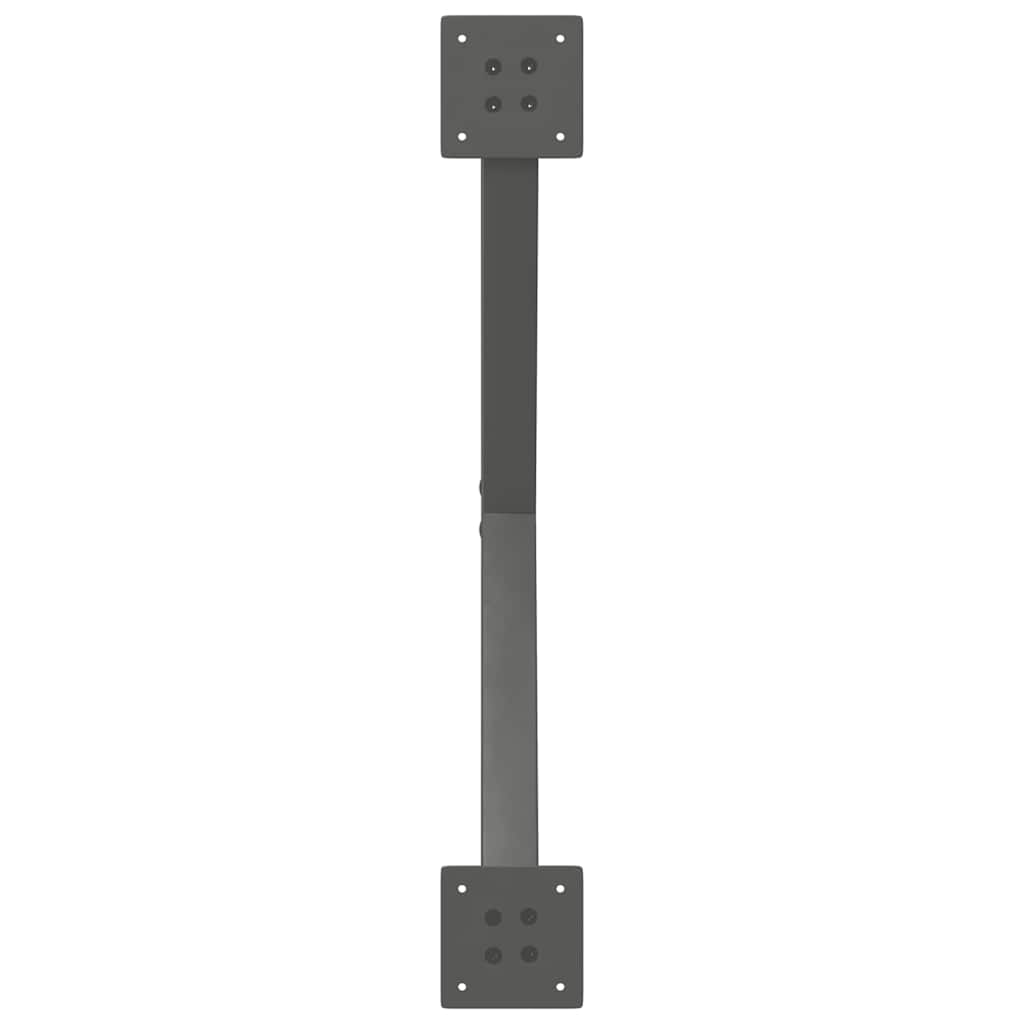 Noge za blagovaonski stol u obliku slova X, 2 kom, antracit, 70 x (72-73) cm, čelik