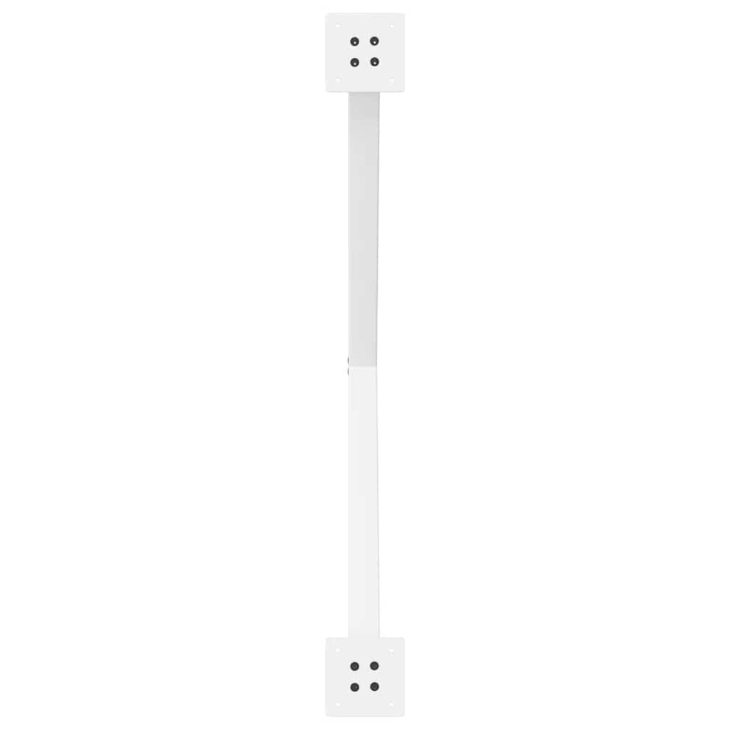 Noge za blagovaonski stol u obliku slova X, 2 kom, bijele, 90 x (72-73) cm, čelik