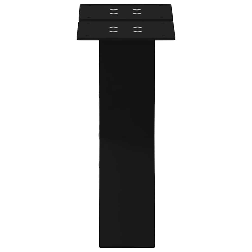 Noge za klub stolić u obliku slova X, 2 kom, crne, 40 x (30-31) cm, čelik