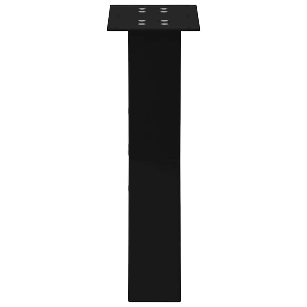 Noge za klub stolić u obliku slova X, 2 kom, crne, 28 x (42-43) cm, čelik