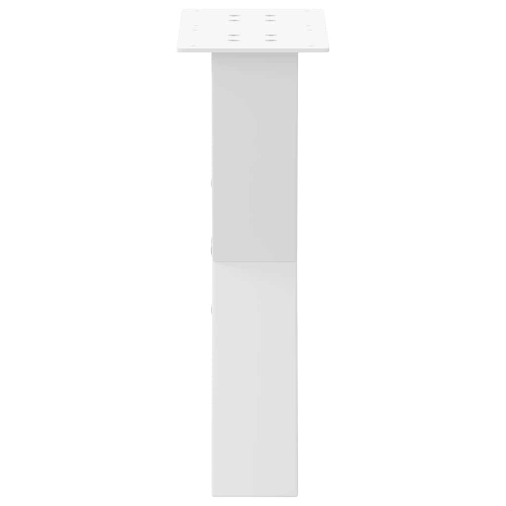 Noge za klub stolić u obliku slova X, 2 kom, bijele, 28 x (42-43) cm, čelik