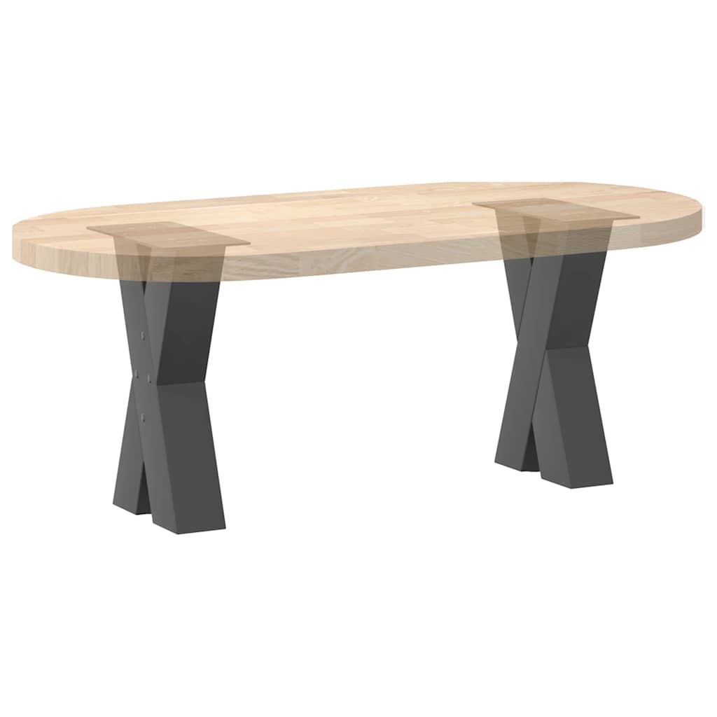 Noge za klub stolić u obliku slova X, 2 kom, antracit, 28 x (42-43) cm, čelik