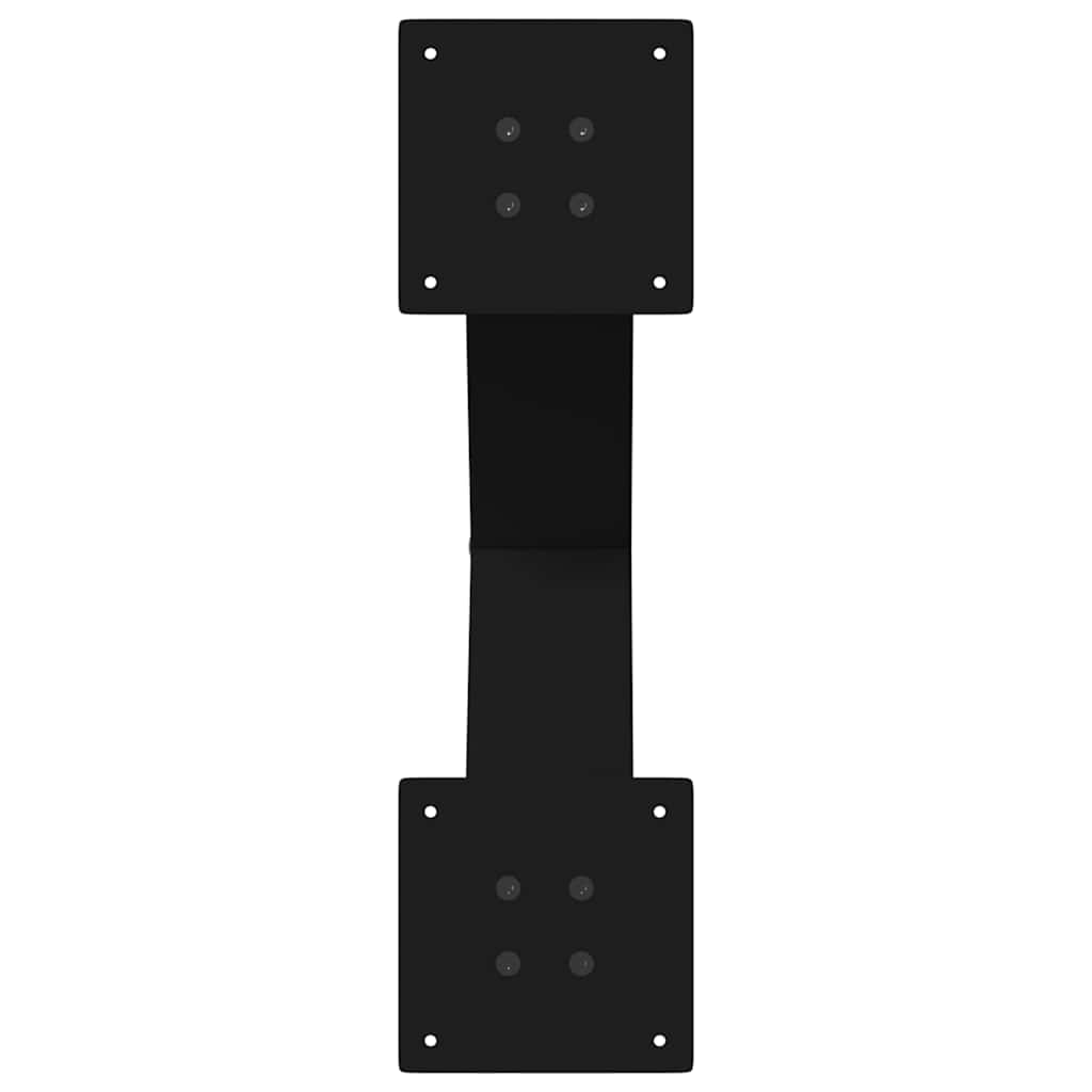 Noge za klub stolić u obliku slova X, 2 kom, crne, 50 x (42-43) cm, čelik