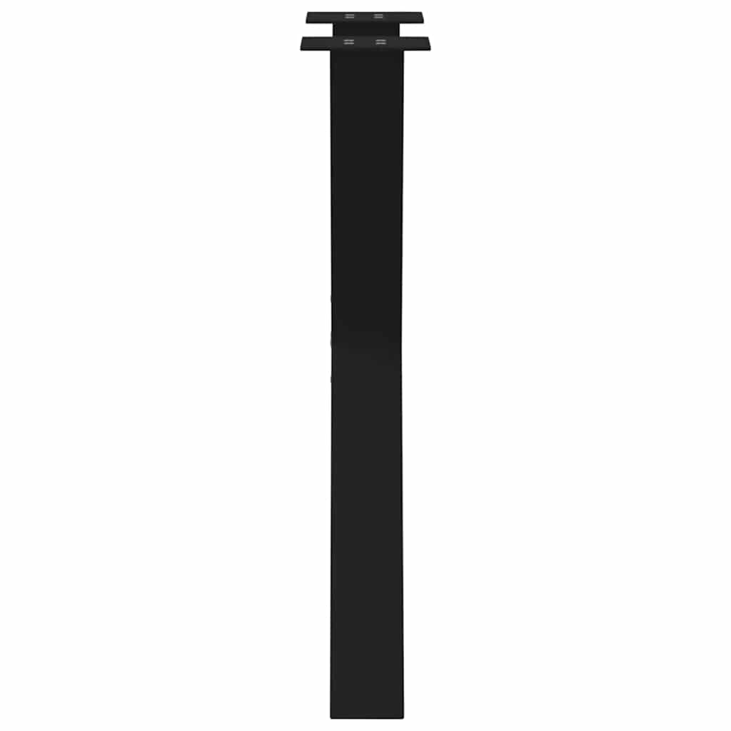 Noge za blagovaonski stol u obliku slova X, 2 kom, crne, 50 x (72-73) cm, čelik