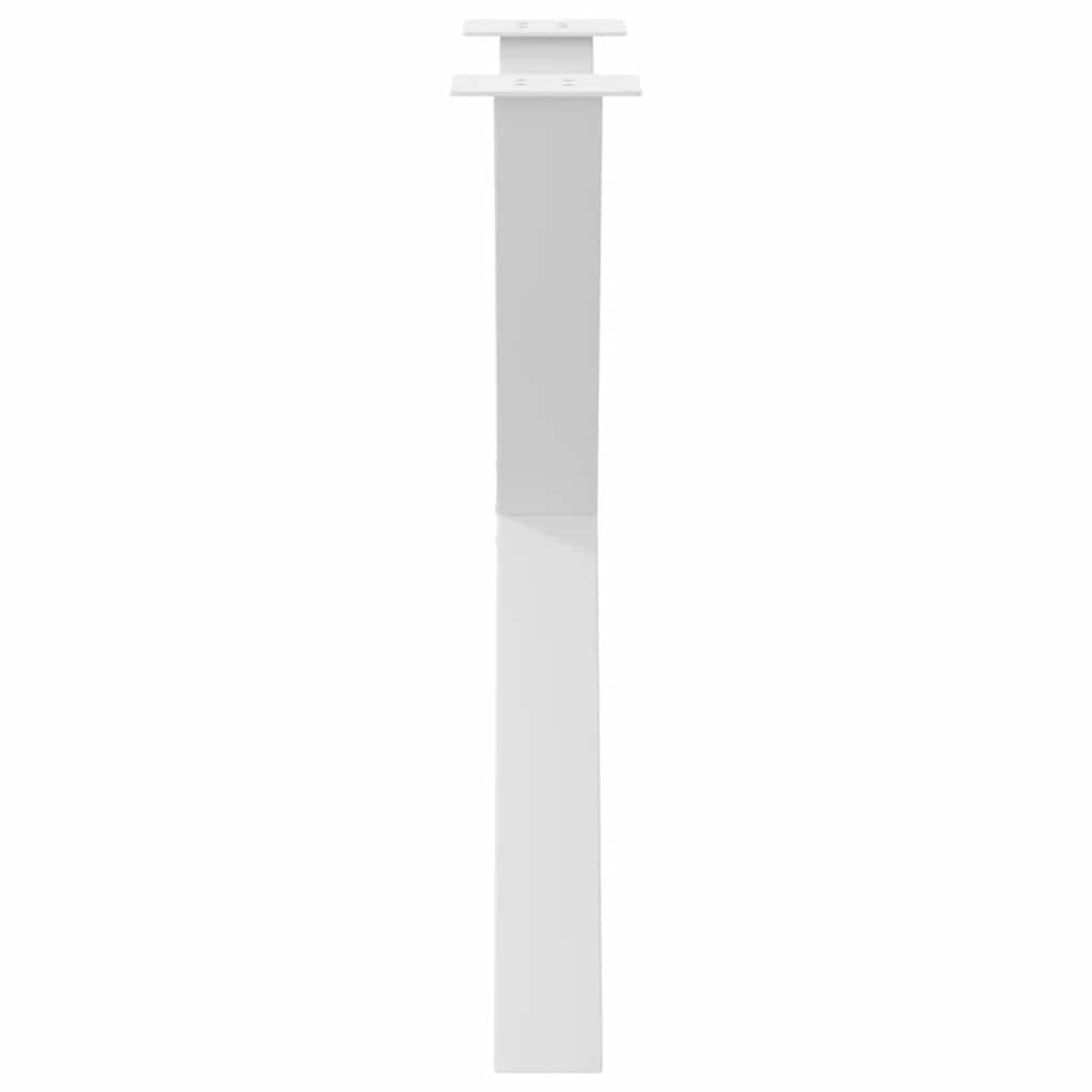 Noge za blagovaonski stol X-oblik 2 kom Bijele 70 x (72-73) cm Čelik
