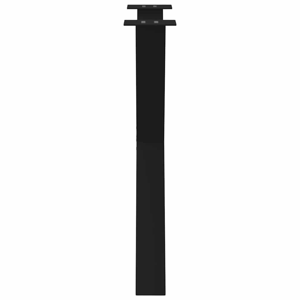 Noge za blagovaonski stol u obliku slova X, 3 kom, crne, 80 x (72-73) cm, čelik
