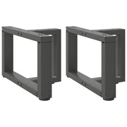 Noge za klub stolić T-oblika 2 kom antracit 40x25x(30-31) cm čelik