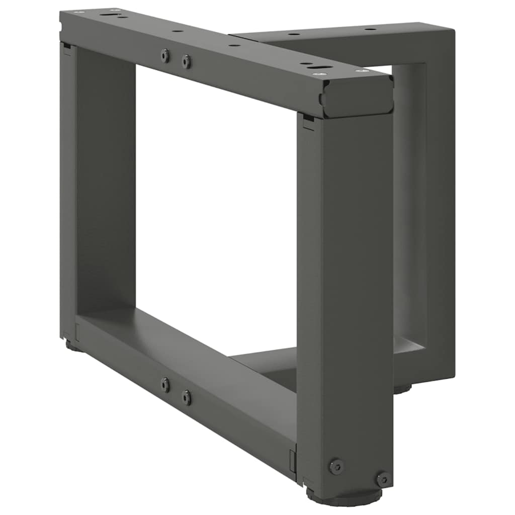 Noge za klub stolić T-oblika 2 kom antracit 40x25x(30-31) cm čelik