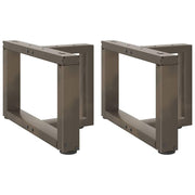 Noge za klub stolić T-oblika 2 kom Crne 40x25x(30-31) cm Čelik