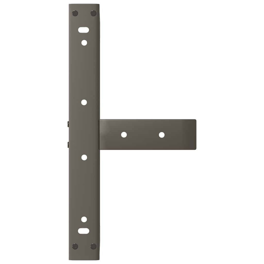 Noge za klub stolić T-oblika 2 kom Crne 40x25x(30-31) cm Čelik