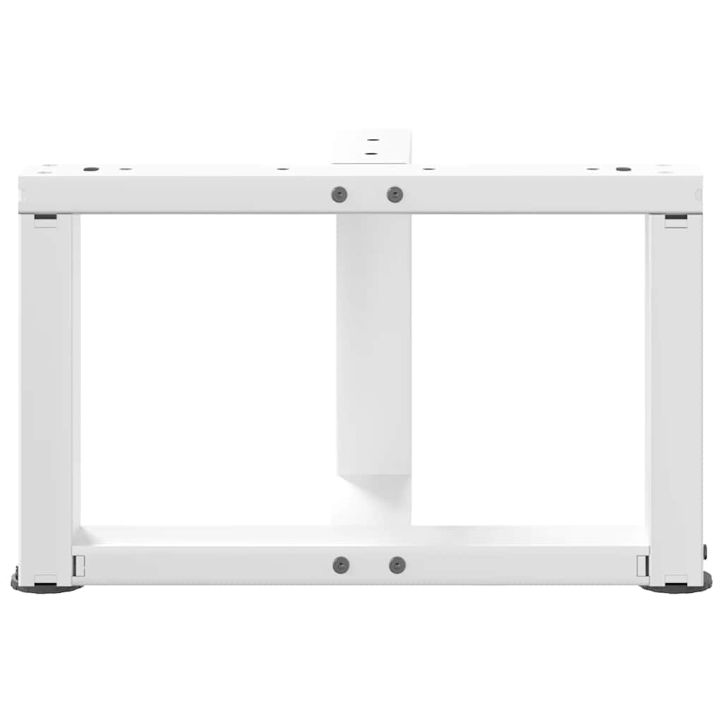 Noge za klub stolić T-oblika 2 kom Bijele 50x25x(30-31) cm Čelik