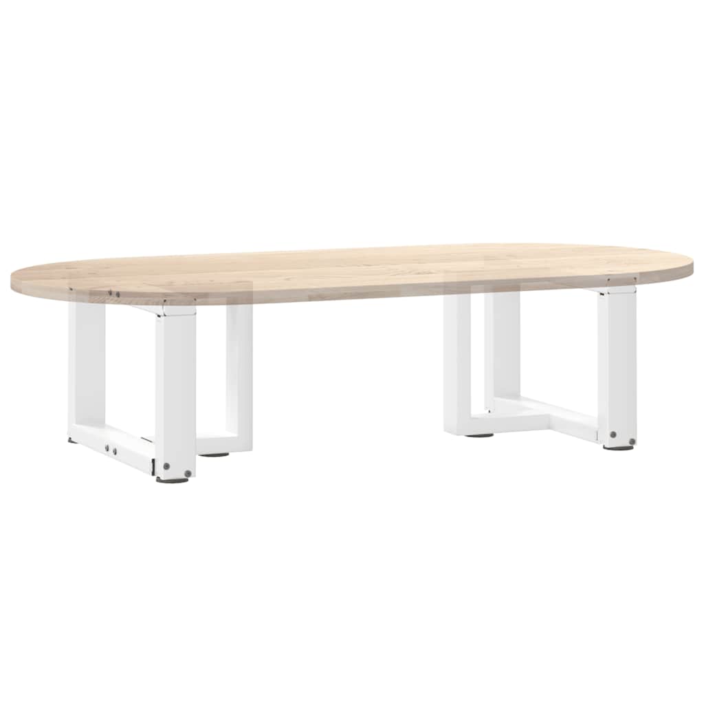 Noge za klub stolić T-oblika 2 kom Bijele 50x25x(30-31) cm Čelik