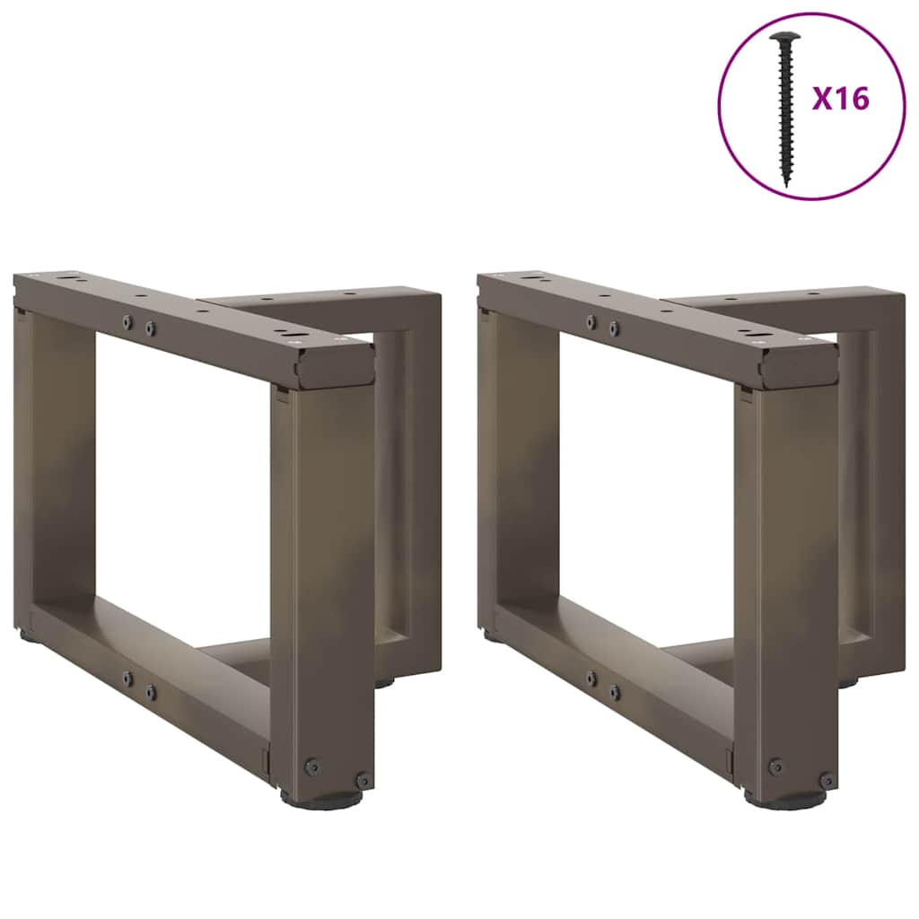Noge za klub stolić T-oblika 2 kom Crne 50x25x(30-31) cm Čelik