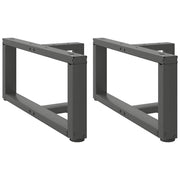 Noge za klub stolić T-oblika 2 kom antracit 70x25x(30-31) cm čelik
