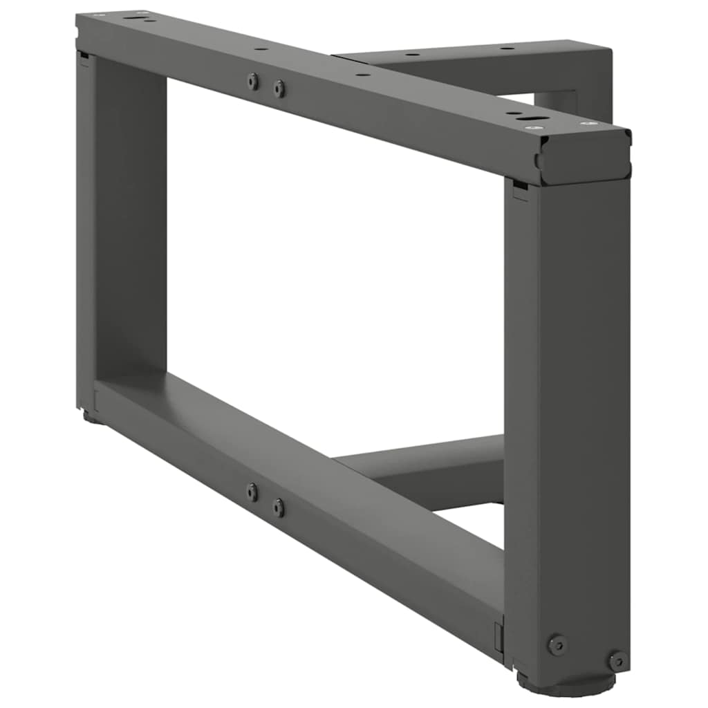 Noge za klub stolić T-oblika 2 kom antracit 70x25x(30-31) cm čelik