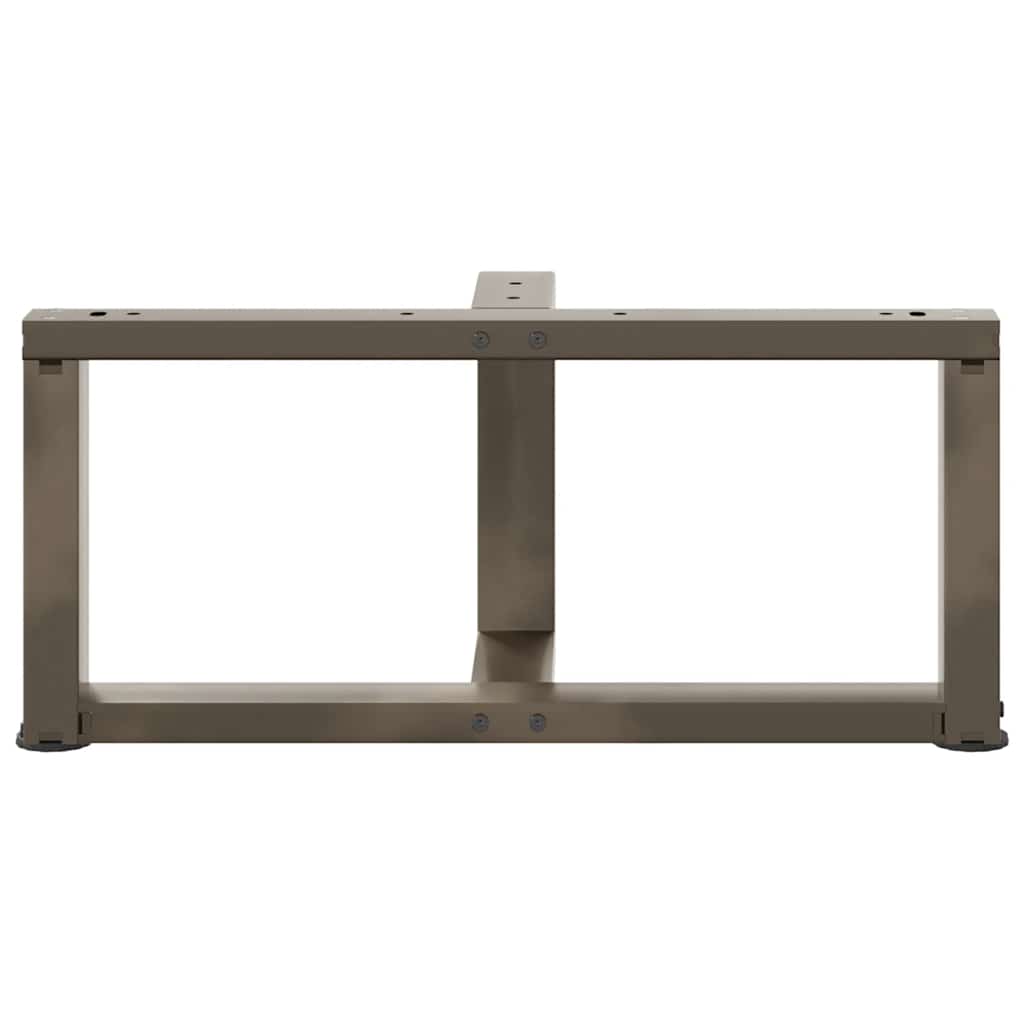 Noge za klub stolić T-oblika 2 kom Crne 70x25x(30-31) cm Čelik