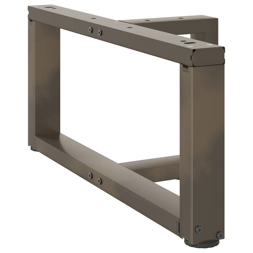 Noge za klub stolić T-oblika 2 kom Crne 70x25x(30-31) cm Čelik