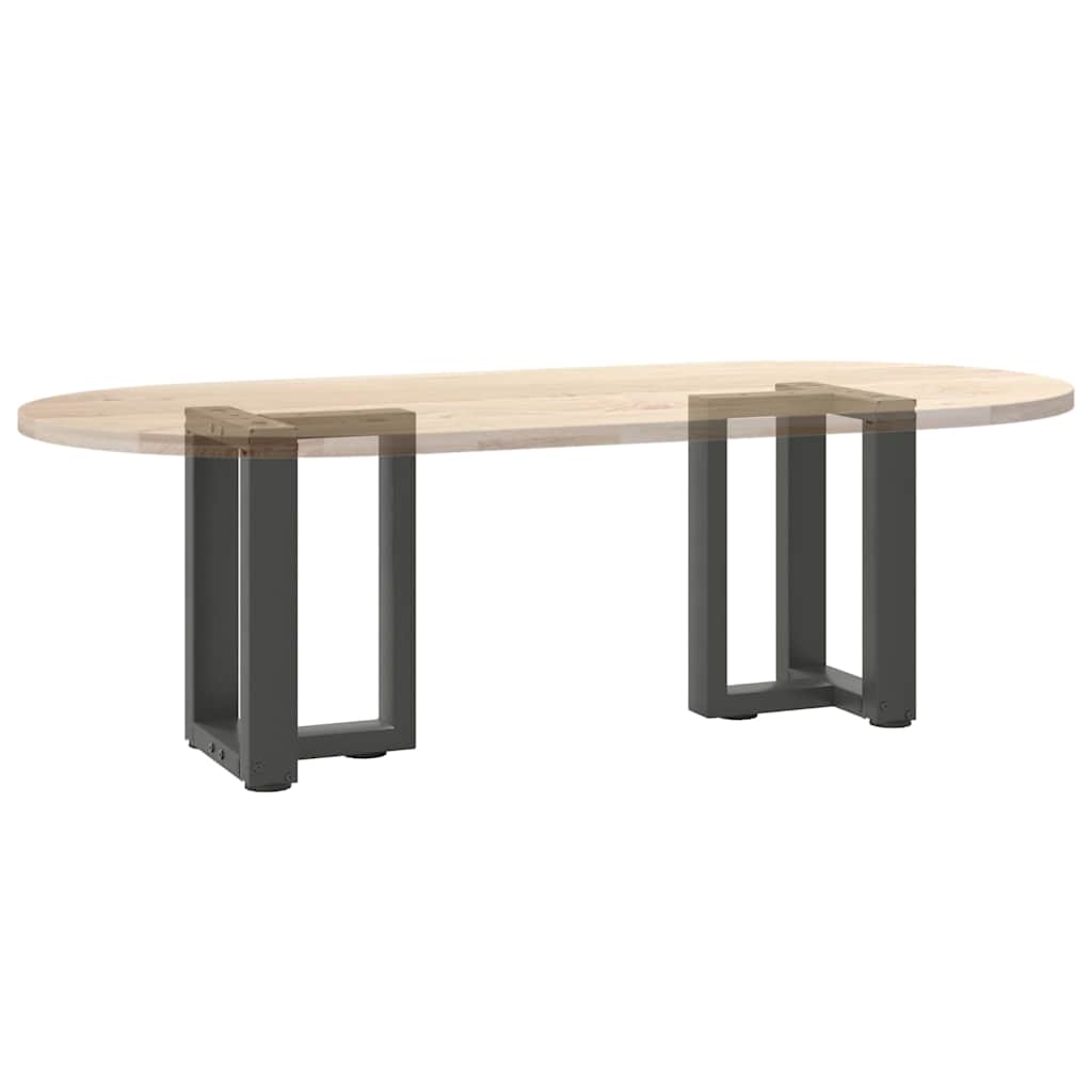 Noge za klub stolić T-oblika 2 kom antracit 28x25x(42-43) cm čelik
