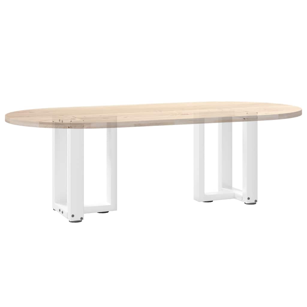 Noge za klub stolić T-oblika 2 kom Bijele 38x25x(42-43) cm Čelik