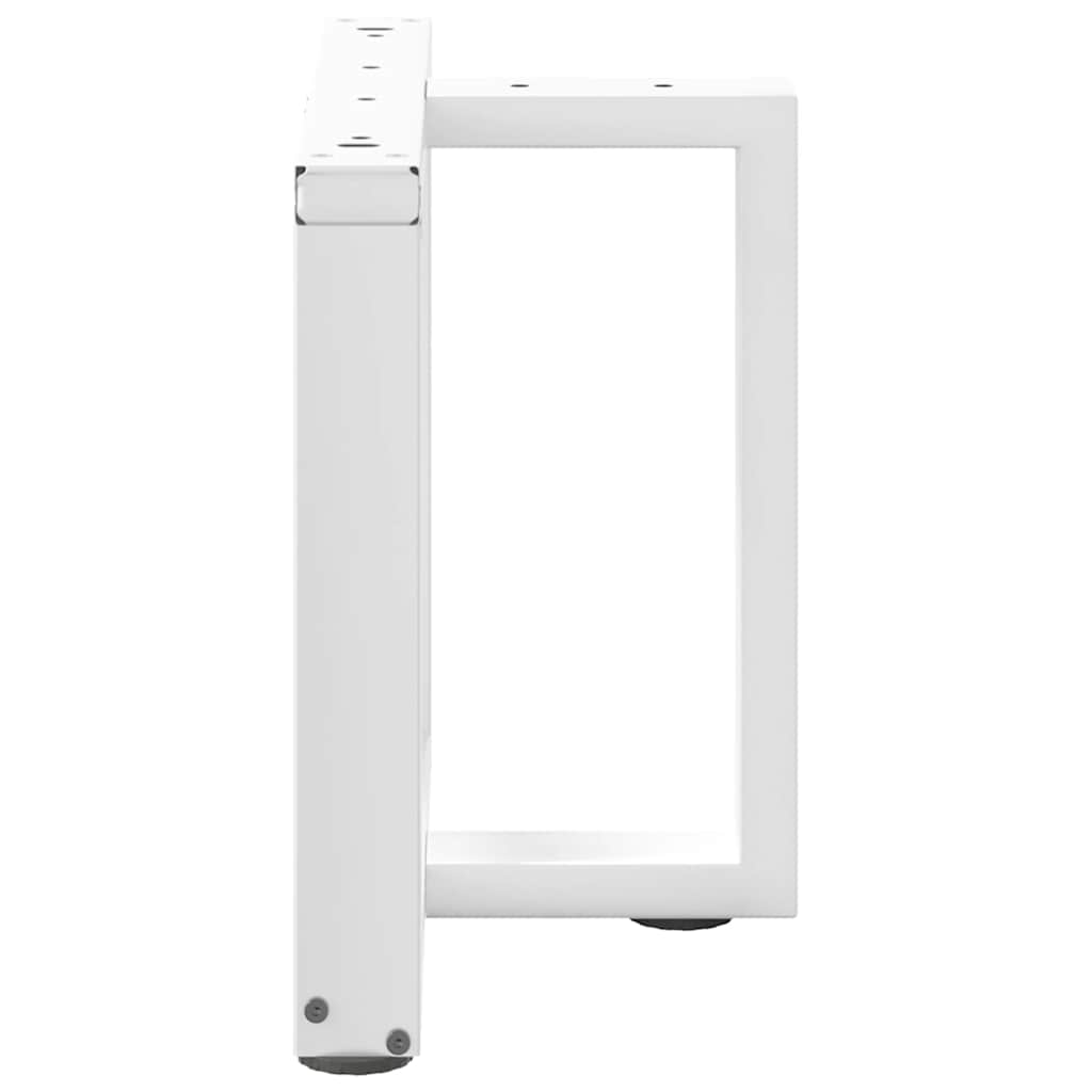 Noge za klub stolić T-oblika 2 kom Bijele 50x25x(42-43) cm Čelik