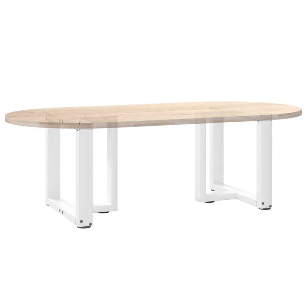 Noge za klub stolić T-oblika 2 kom Bijele 50x25x(42-43) cm Čelik