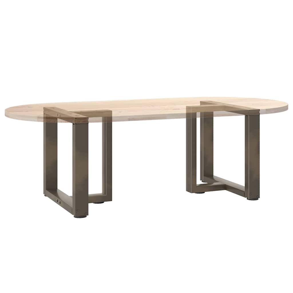 Noge za klub stolić T-oblika 2 kom Crne 50x25x(42-43) cm Čelik