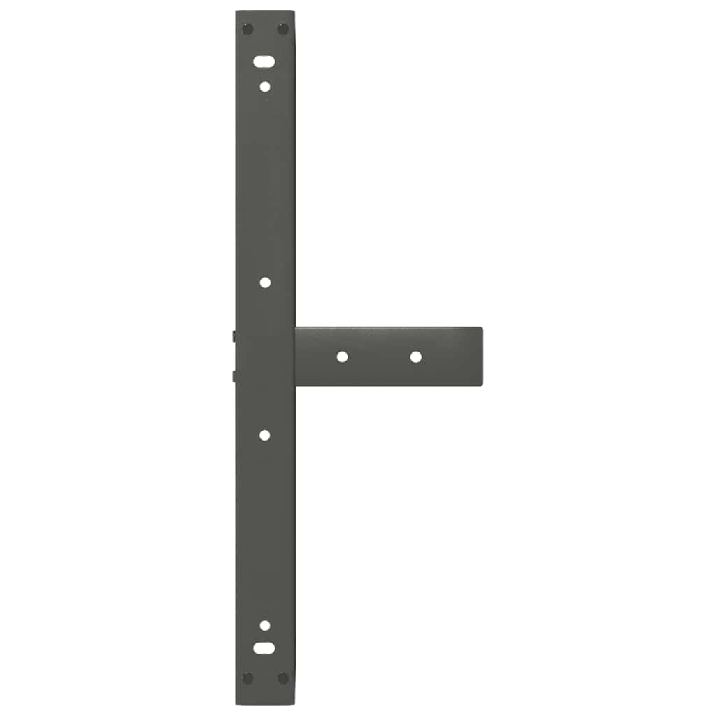 Noge za klub stolić T-oblika 2 kom antracit 70x25x(42-43) cm čelik