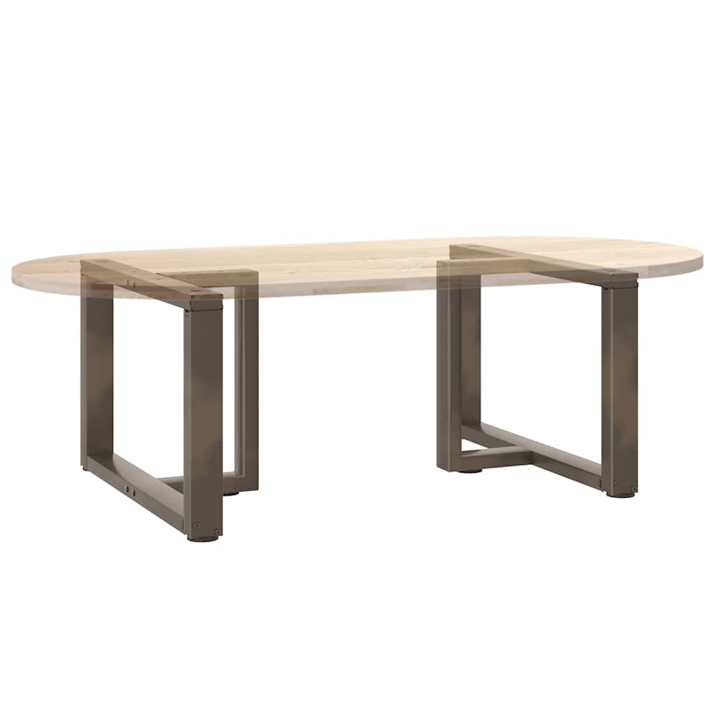 Noge za klub stolić T-oblika 2 kom Crne 70x25x(42-43) cm Čelik