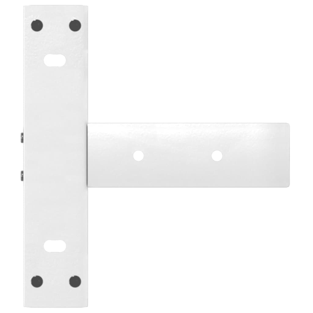 Noge za konzolni stol T-oblika 2 kom Bijele 25x28x(72-73) cm Čelik