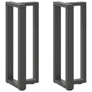 Noge za konzolni stol T-oblika 2 kom antracit 25x28x(72-73) cm čelik