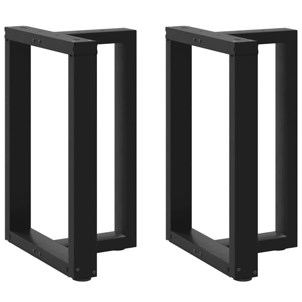 Noge za blagovaonski stol T-oblika 2 kom Crne 50x35x(72-73) cm Čelik