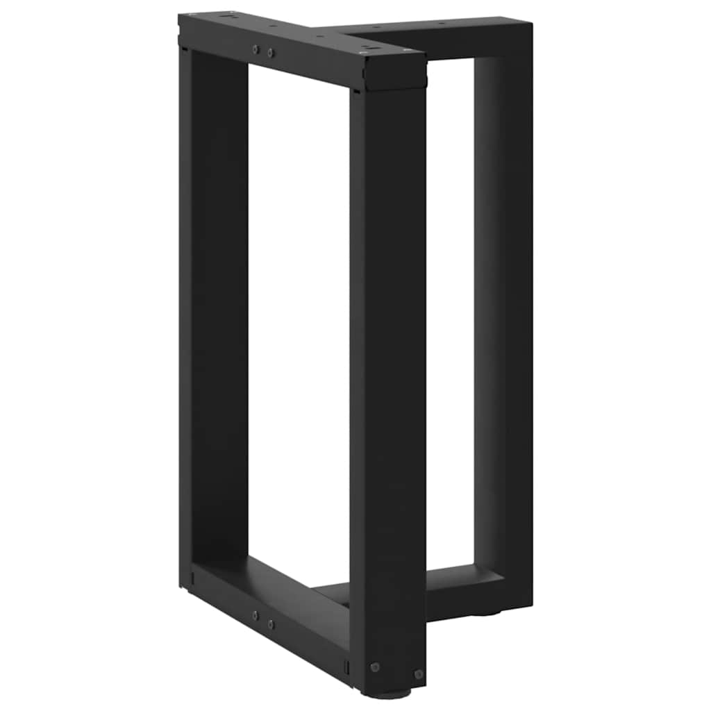 Noge za blagovaonski stol T-oblika 2 kom Crne 50x35x(72-73) cm Čelik