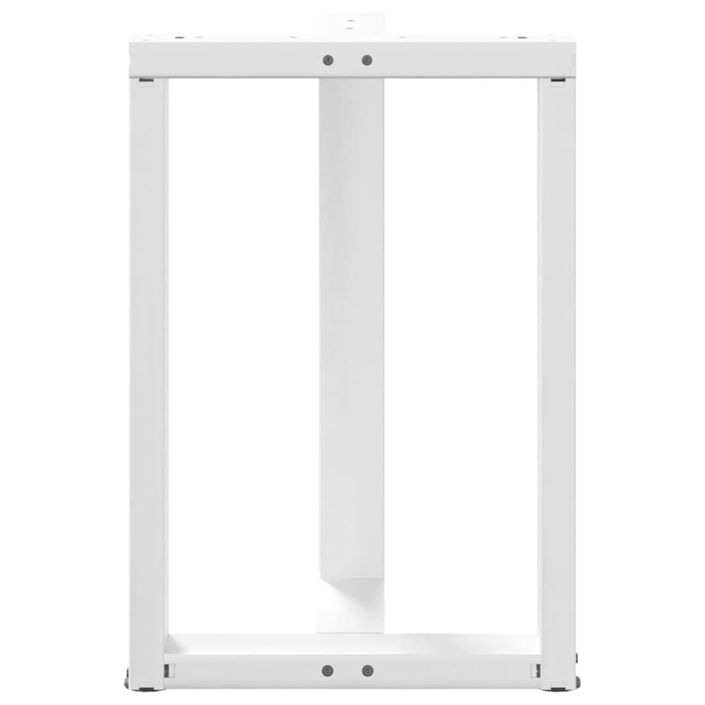 Noge za blagovaonski stol T-oblika 2 kom Bijele 50x35x(72-73) cm Čelik