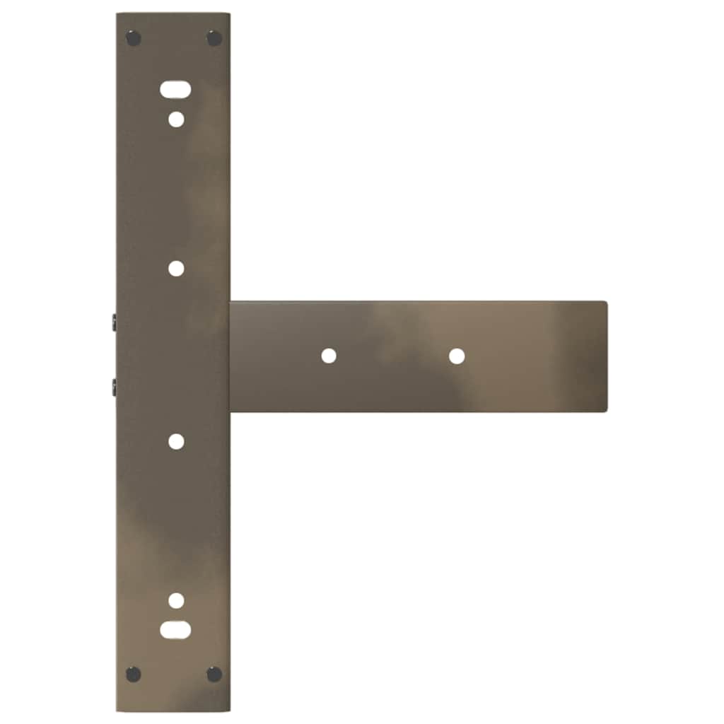 Noge za blagovaonski stol T-oblika 2 kom Crne 50x35x(72-73) cm Čelik