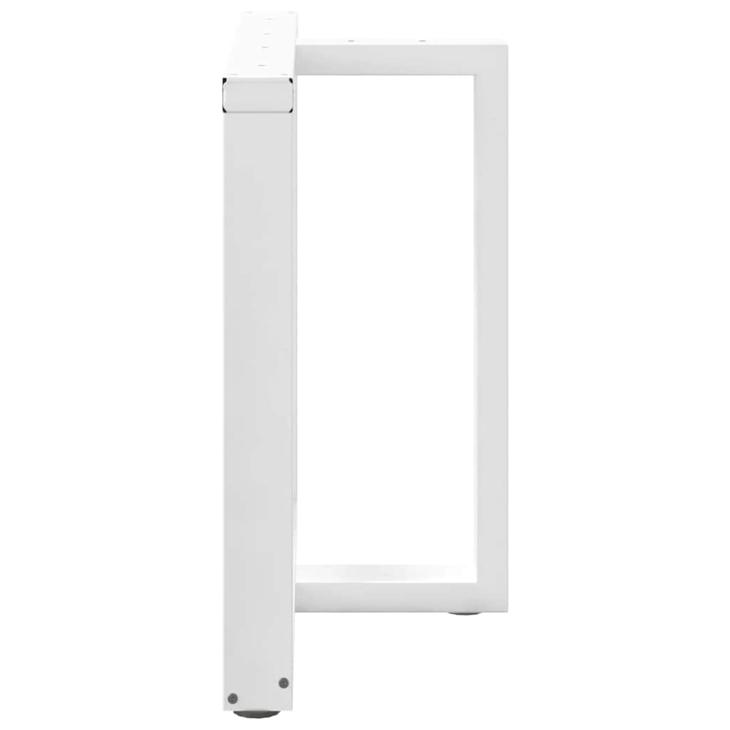 Noge za blagovaonski stol T-oblika 2 kom Bijele 70x35x(72-73) cm Čelik