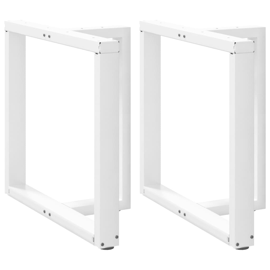 Noge za blagovaonski stol T-oblika 2 kom Bijele 80x35x(72-73) cm Čelik