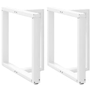 Noge za blagovaonski stol T-oblika 2 kom Bijele 80x35x(72-73) cm Čelik