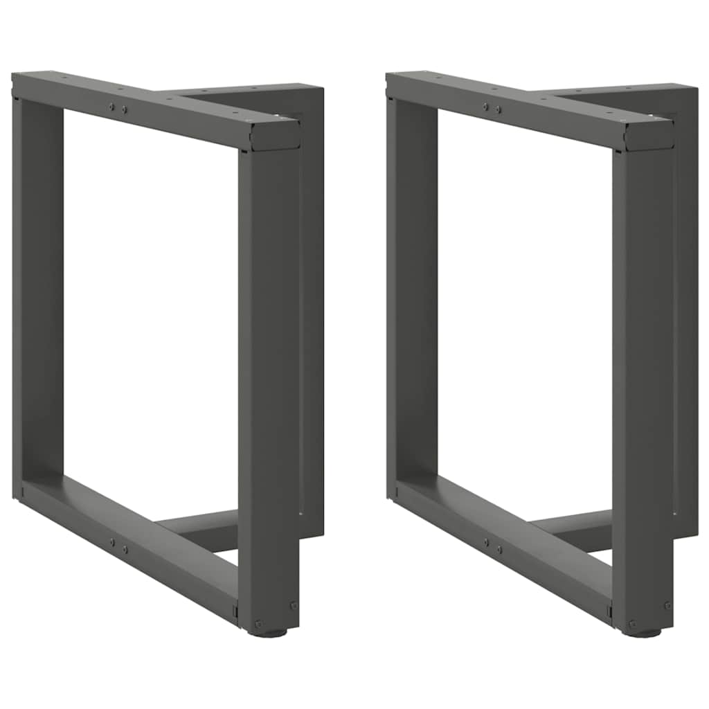 Noge za blagovaonski stol T-oblika 2 kom antracit 80x35x(72-73) cm čelik