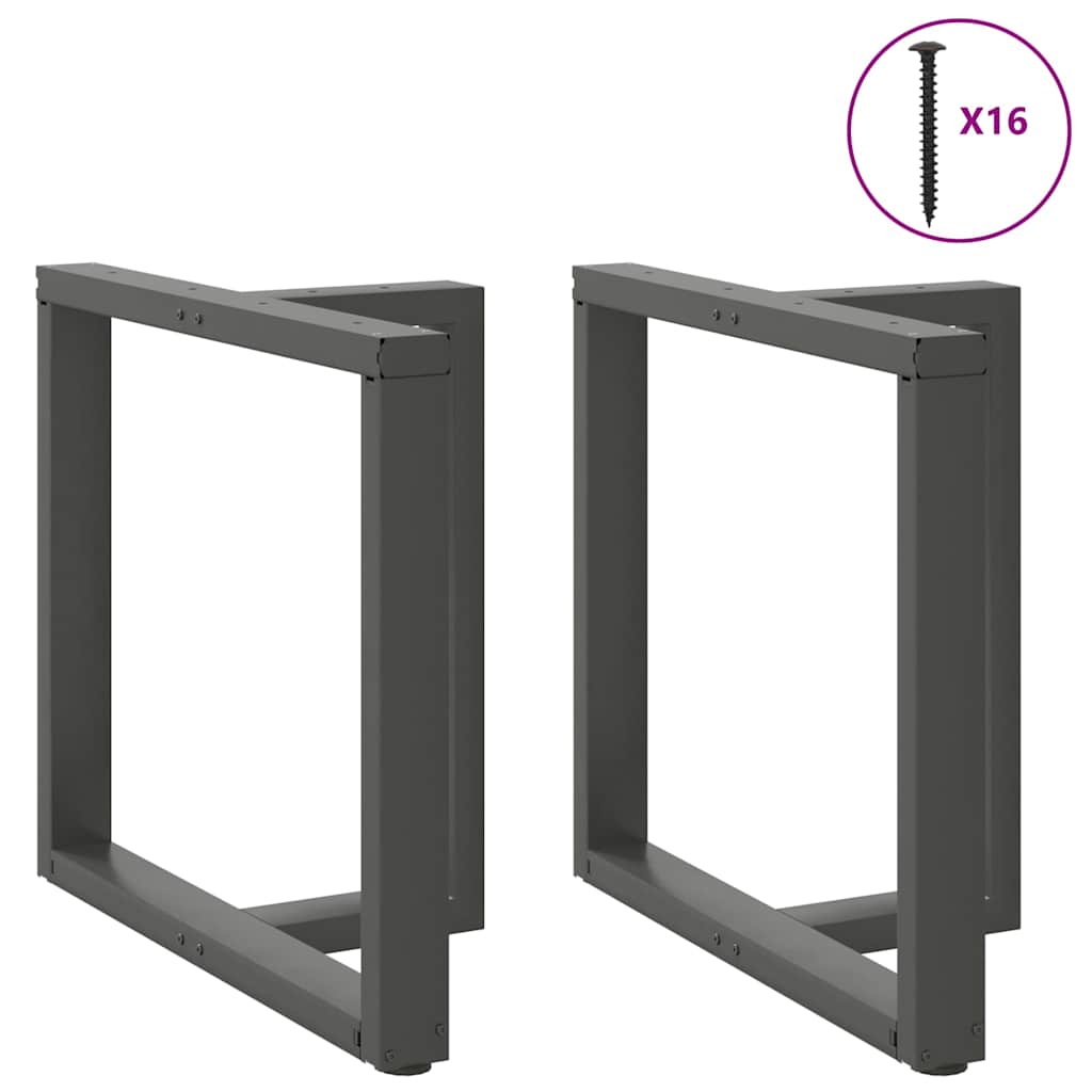 Noge za blagovaonski stol T-oblika 2 kom antracit 80x35x(72-73) cm čelik