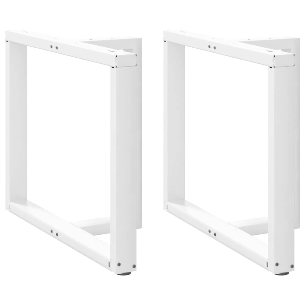 Noge za blagovaonski stol T-oblika 2 kom Bijele 90x35x(72-73) cm Čelik