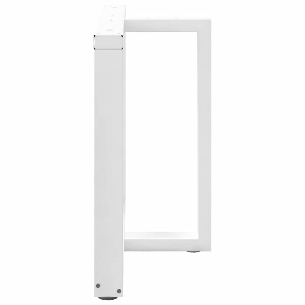 Noge za blagovaonski stol T-oblika 2 kom Bijele 90x35x(72-73) cm Čelik